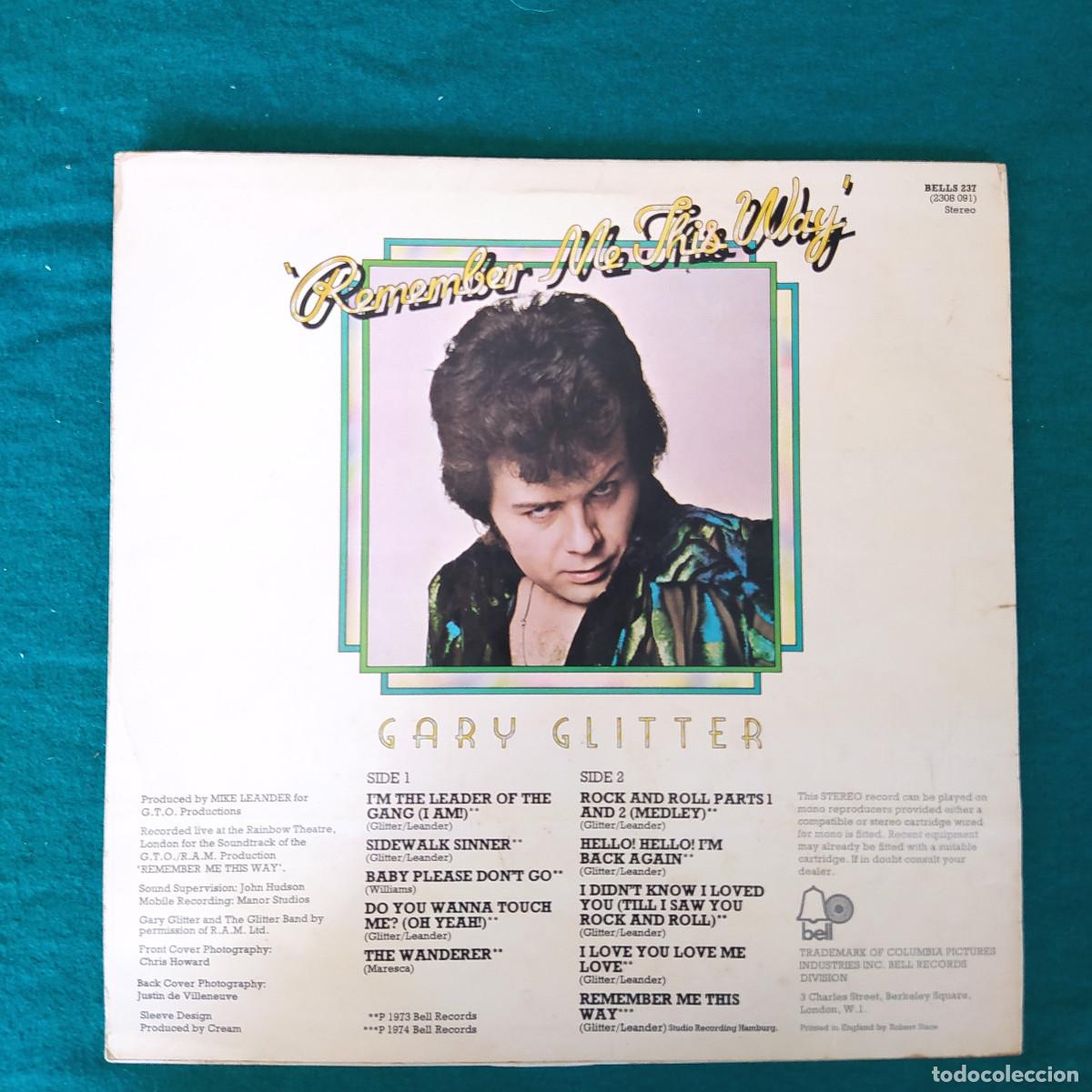 Discos de vinilo: Gary Glitter &ndash; Remember Me This Way - Foto 2