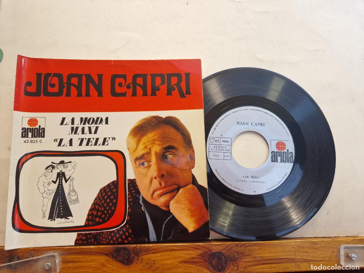 Discos de vinilo: SINGLE. JOAN CAPRI. LA MODA MAXI. LA TELE - Foto 1