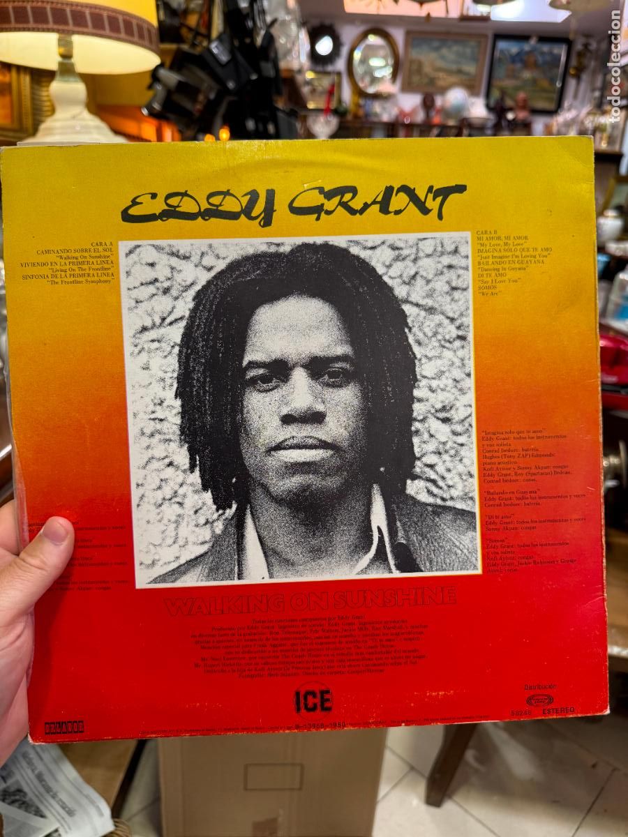 Discos de vinilo: LP EDDY GRANT - WALKING ON SUNSHINE - Foto 2