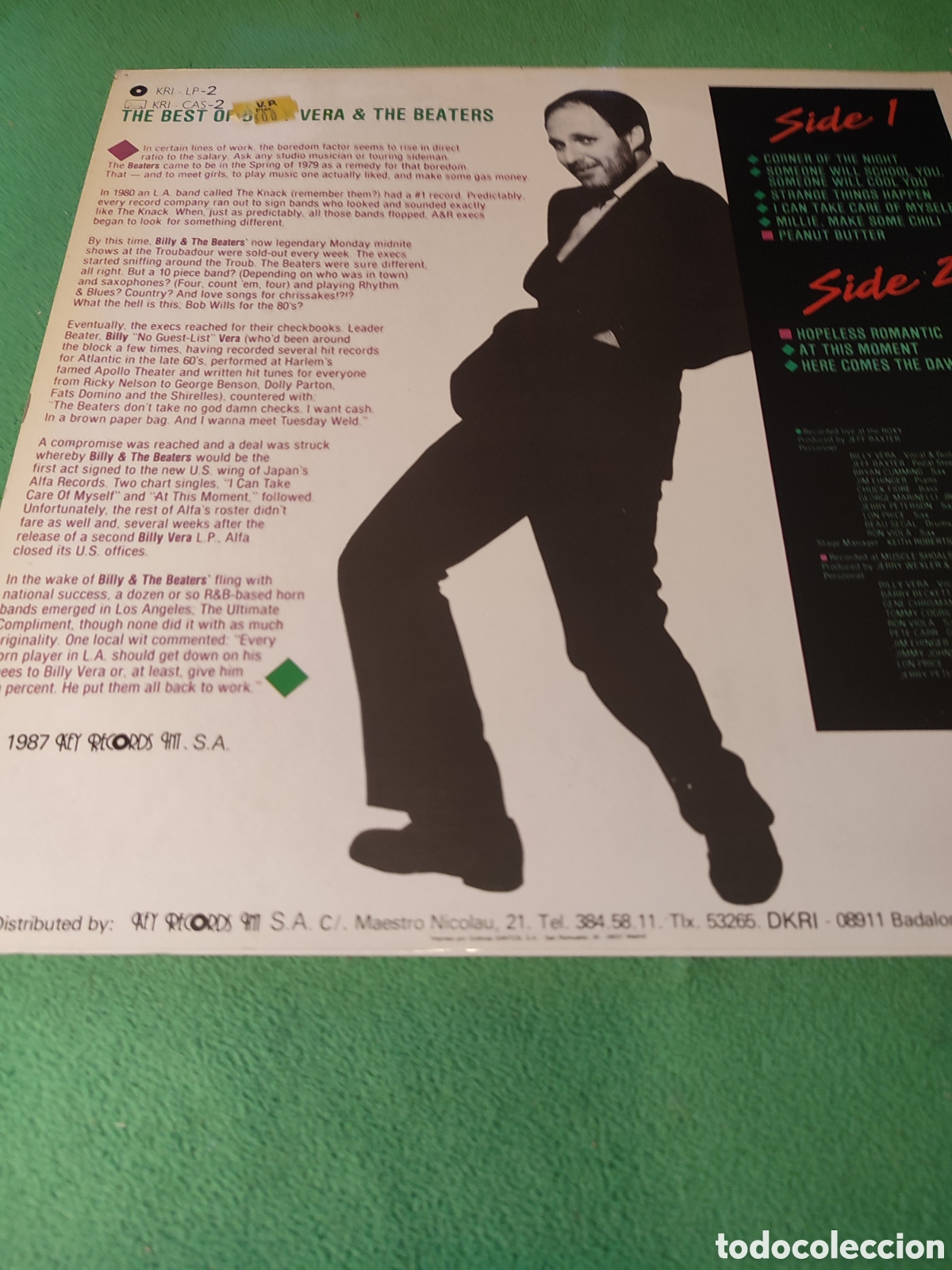 Discos de vinilo: Billy Vera & The Beaters - By Request 1987 - Foto 2