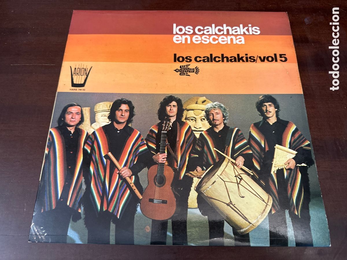 Vinyl records: LOS CALCHAKIS - LOS CALCHAKIS VOL.5 EN ESCENA SELLO ARION/HISPAVOX '75
