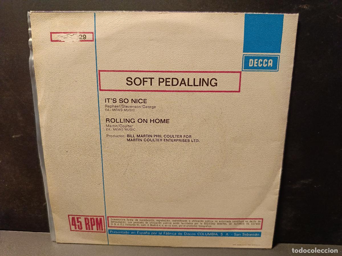 Discos de vinilo: SOFT PEDALLING ITS SO NICE SINGLE SPAIN 1970 PEPETO TOP - Foto 2