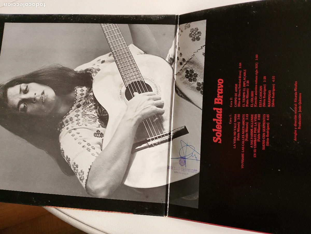 Discos de vinilo: Soledad Bravo &lrm;&ndash; Soledad Bravo ed espa&ntilde;ola 1976 - Foto 5