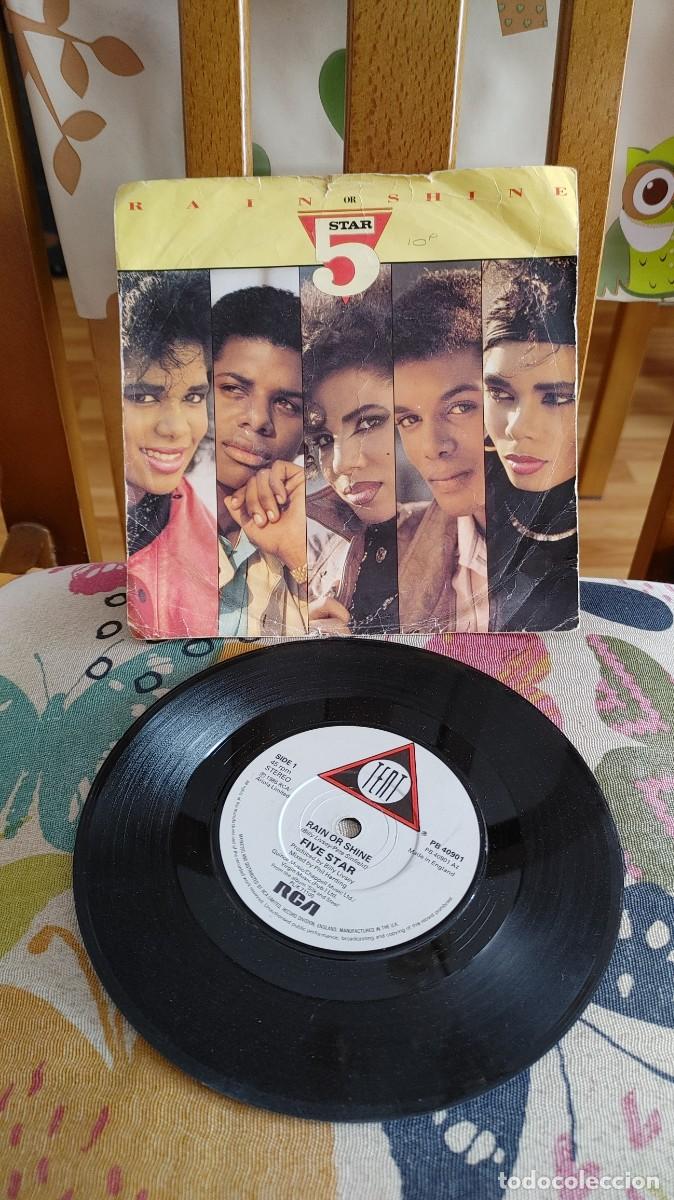 Discos de vinilo: FIVE STAR-SINGLE RAIN OR SHINE - Foto 1