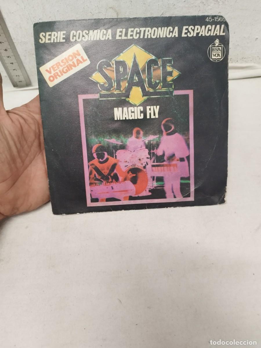 Discos de vinilo: Space, magic fly. Serie espacial electr&oacute;nica espacial. Single 7&rdquo;. - Foto 1