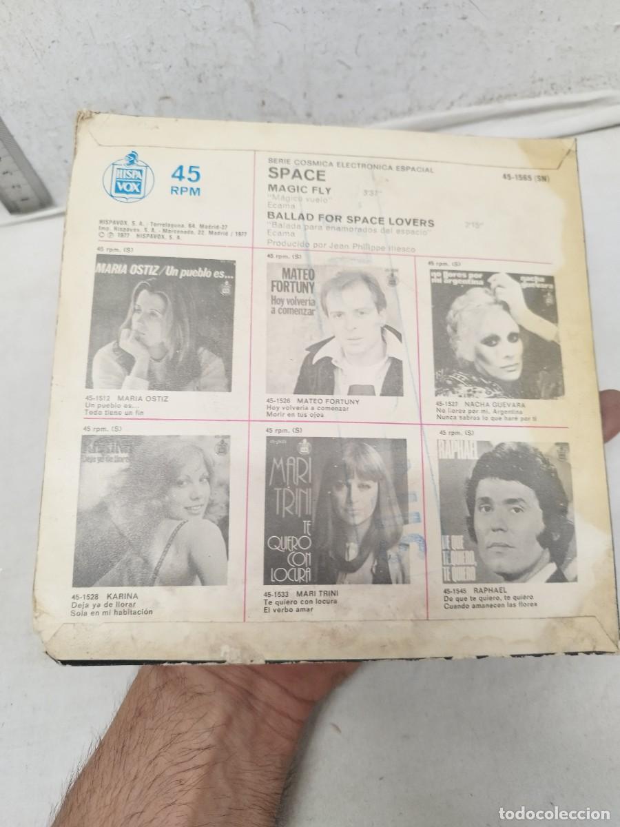 Discos de vinilo: Space, magic fly. Serie espacial electr&oacute;nica espacial. Single 7&rdquo;. - Foto 2