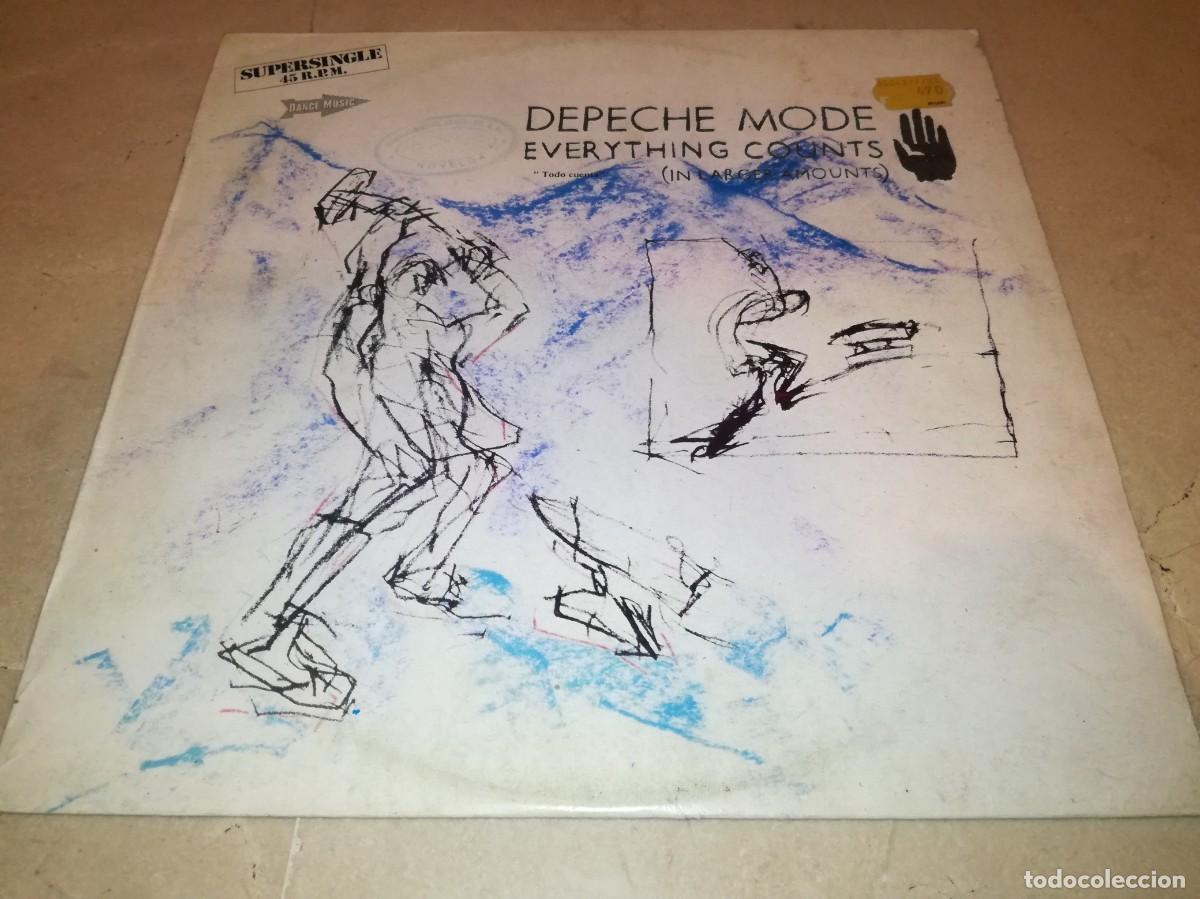 Discos de vinilo: DEPECHE MODE-EVERYTHING COUNTS-ORIGINAL ESPA&Ntilde;OL 1983 - Foto 1