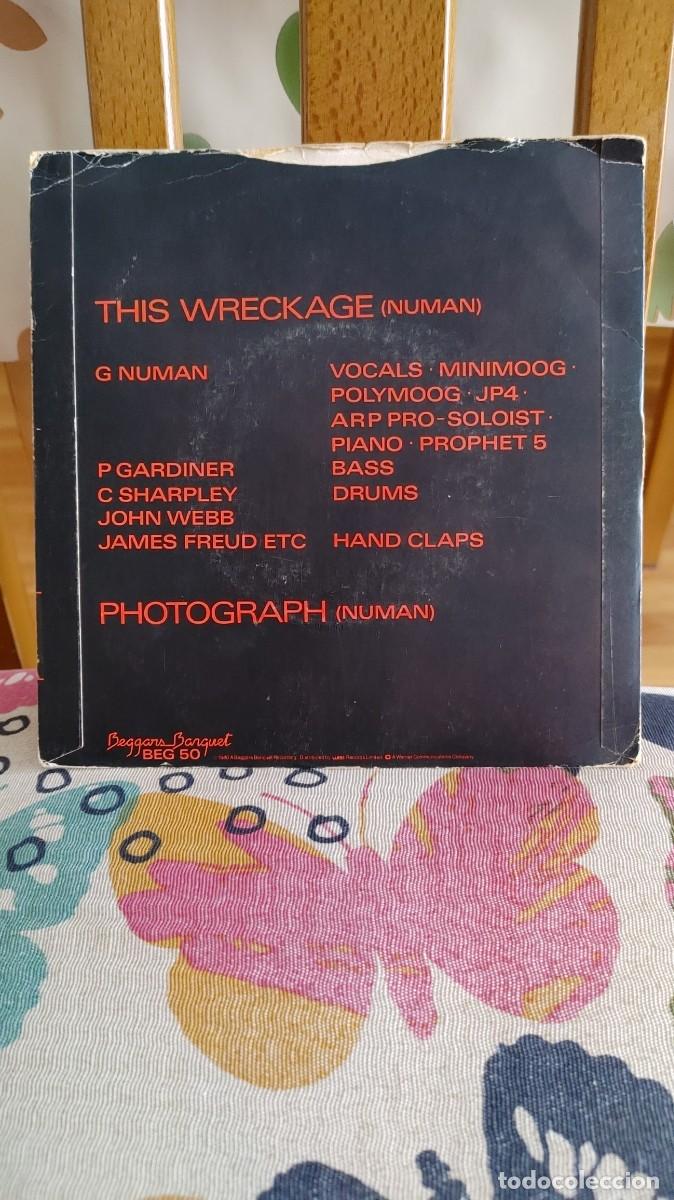 Discos de vinilo: GARY NUMAN-SINGLE THIS WRECKAGE - Foto 2