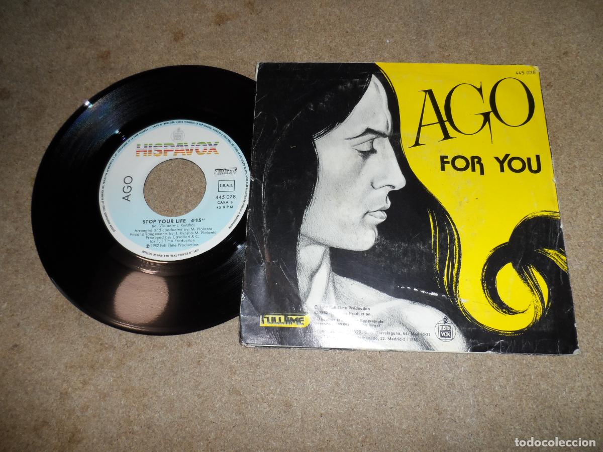 Discos de vinilo: AGO - FOR YOU (SPAIN 1983) - Foto 2