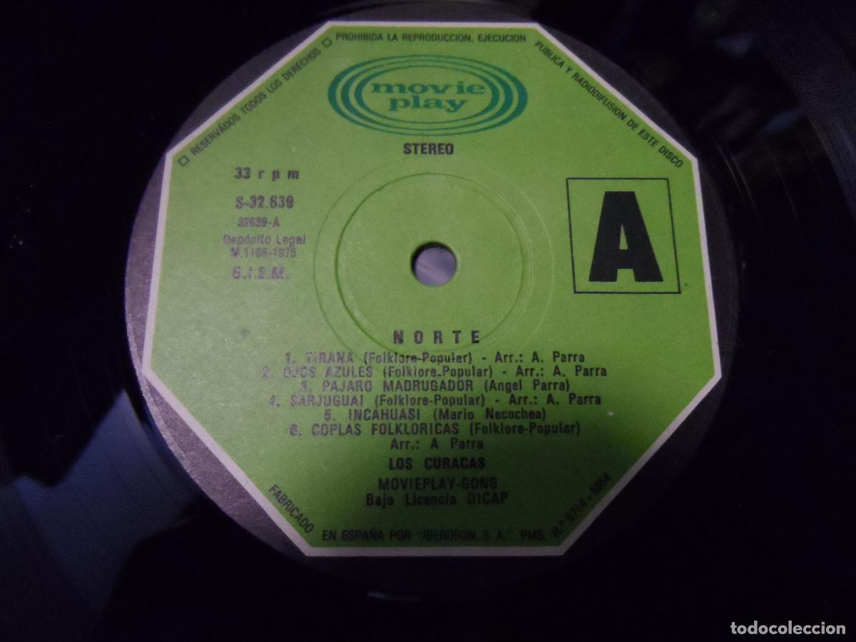 Discos de vinilo: LOS CURACAS - NORTE (SPAIN 1975) - Foto 4