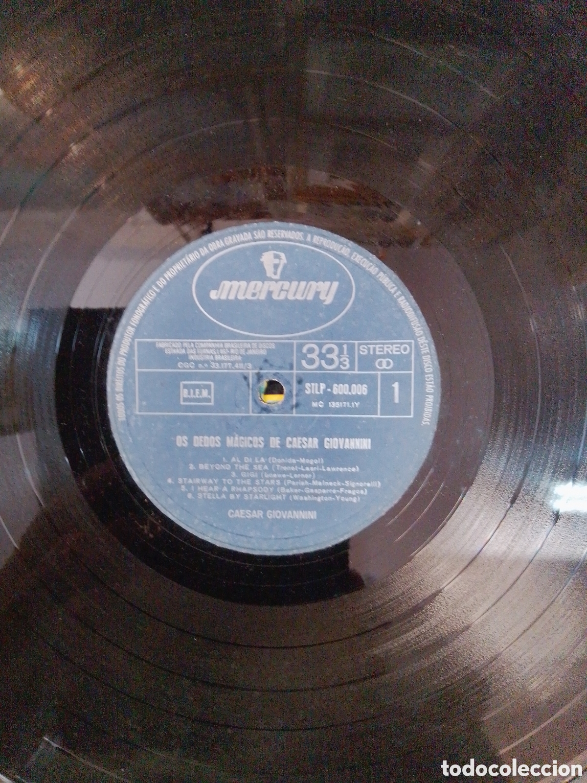 Discos de vinilo: OS DEDOS MAGICOS DE CAESAR GIOVANNINI. MERCURY. - Foto 2