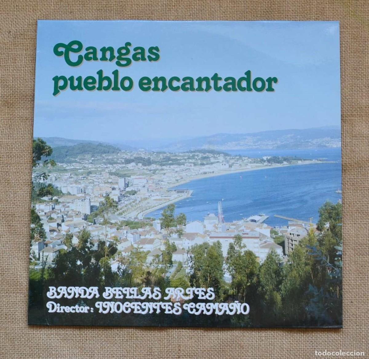 Disques de vinyle: BANDA de m&uacute;sica BELLAS ARTES LP Cangas pueblo encantador DIAL 1988