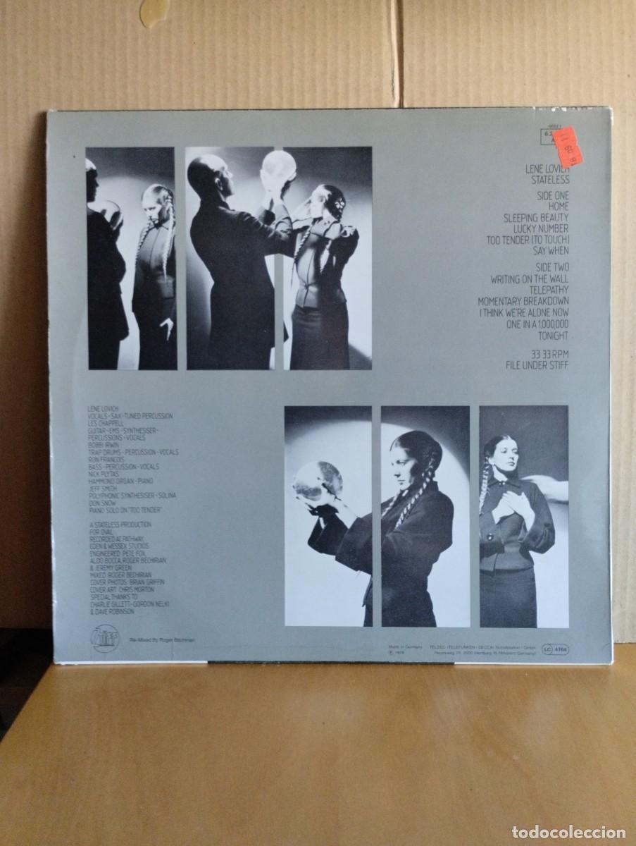 Discos de vinilo: LENE LOVICH ----- STATELESS - Foto 2