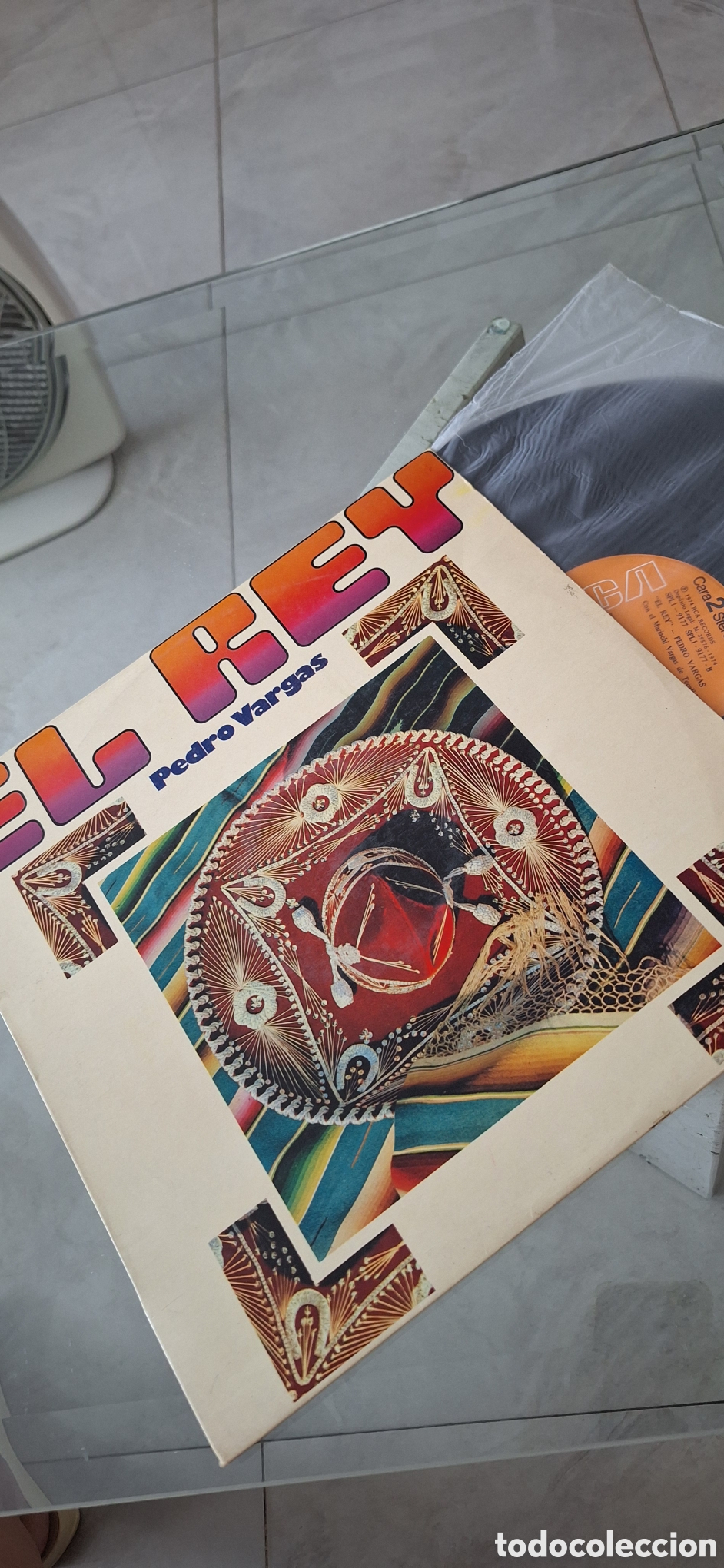 Discos de vinilo: Disco de Vinilo El Rey Pedro Vargas - Foto 1