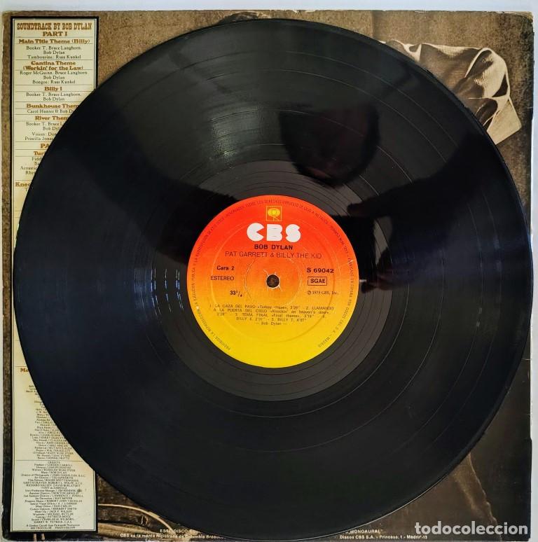 Discos de vinilo: Bob Dylan. Pat Garret & Billy the Kid (BSO). CBS (S 69042), Spain 1973 LP re - Foto 4