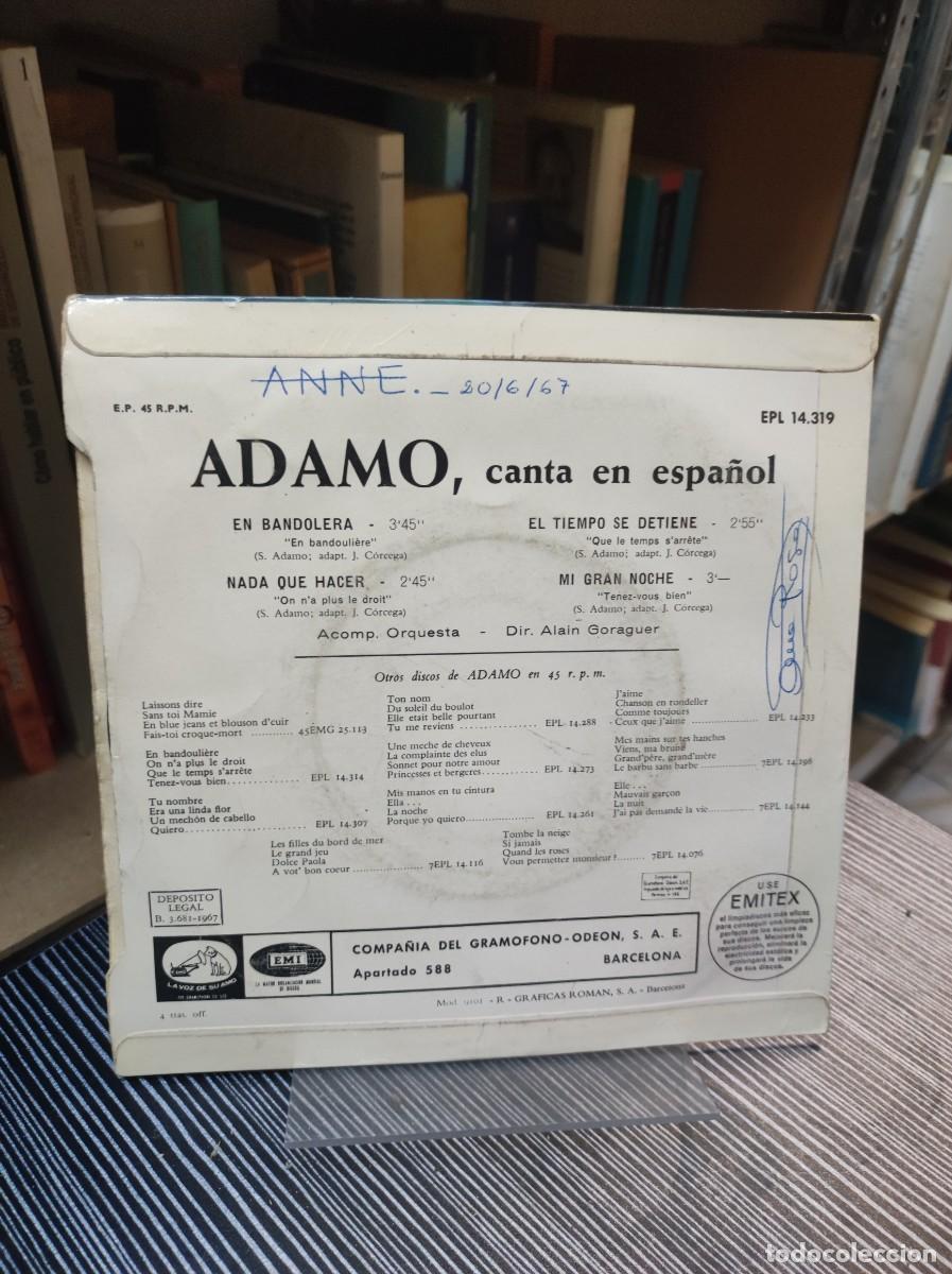Discos de vinilo: Adamo &ndash; En Bandolera - Foto 2