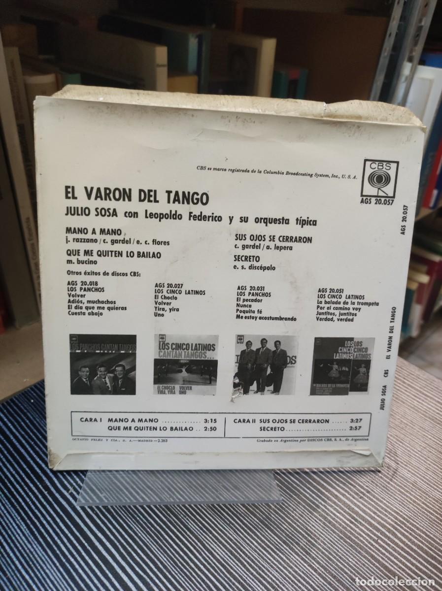 Discos de vinilo: EL VARON DEL TANGO JULIO SOSA - Foto 2