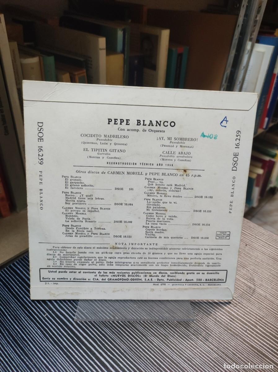 Discos de vinilo: Pepe Blanco &ndash; Cocidito Madrile&ntilde;o - Foto 3