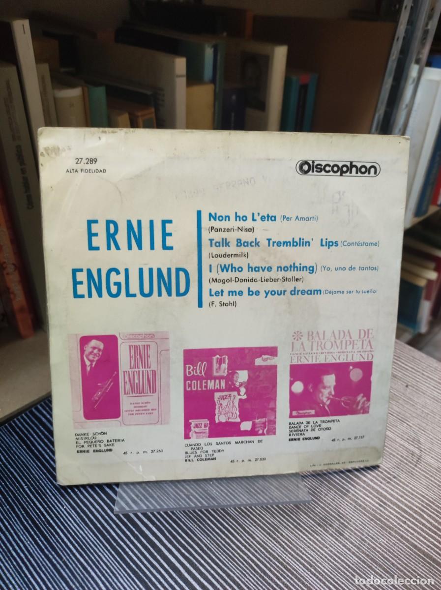 Discos de vinilo: ERNE ENGLUND NO TENGO EDAD TALK BACK TREMBLIN LIPS - Foto 2