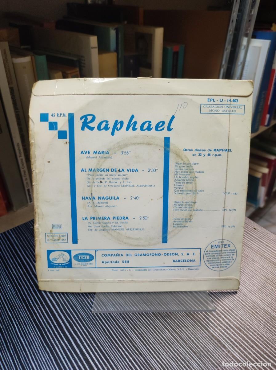 Discos de vinilo: Raphael &ndash; Ave Maria . - Foto 2