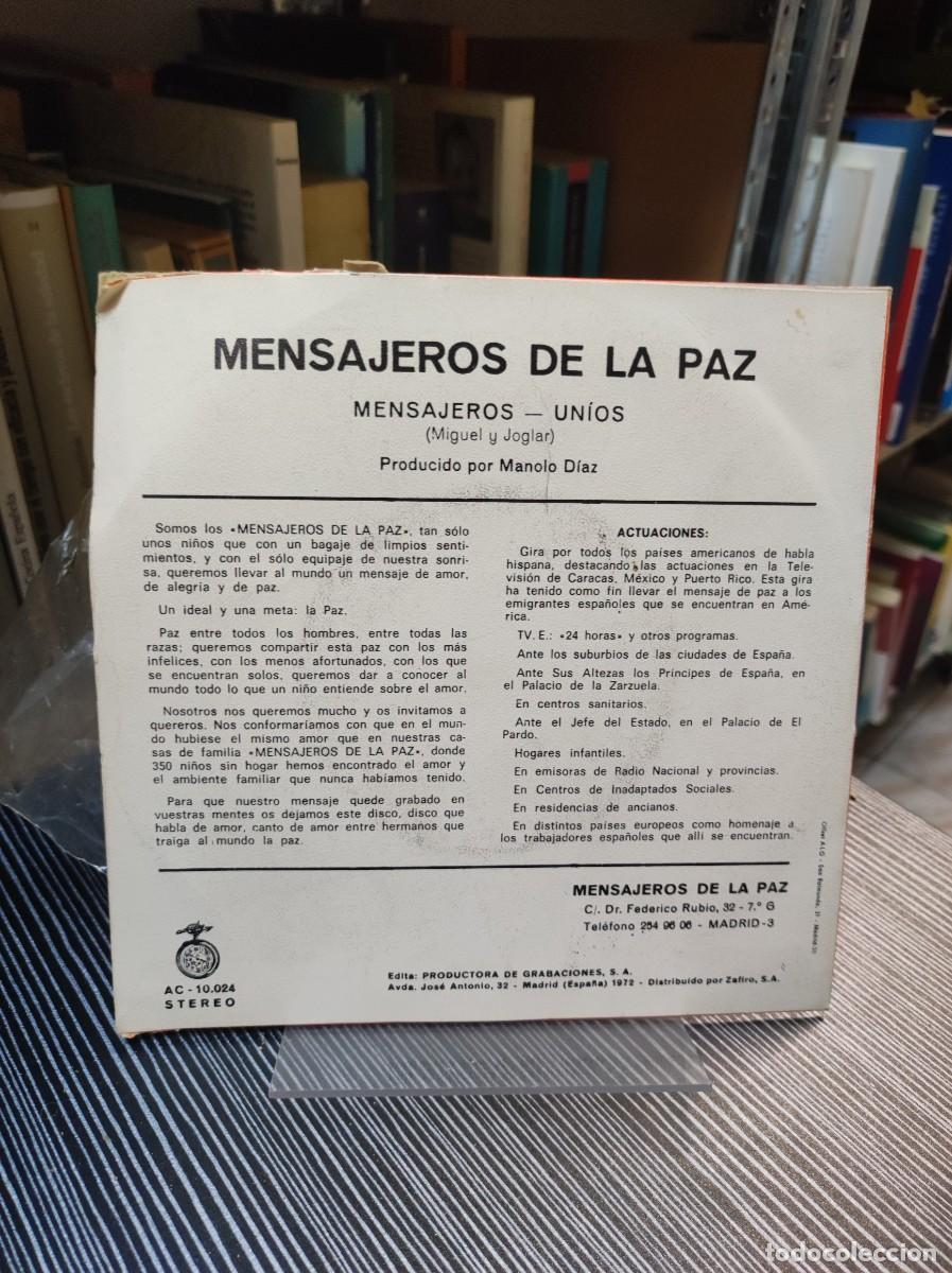 Discos de vinilo: Mensajeros De La Paz &ndash; Mensajeros / Un&iacute;os - Foto 2