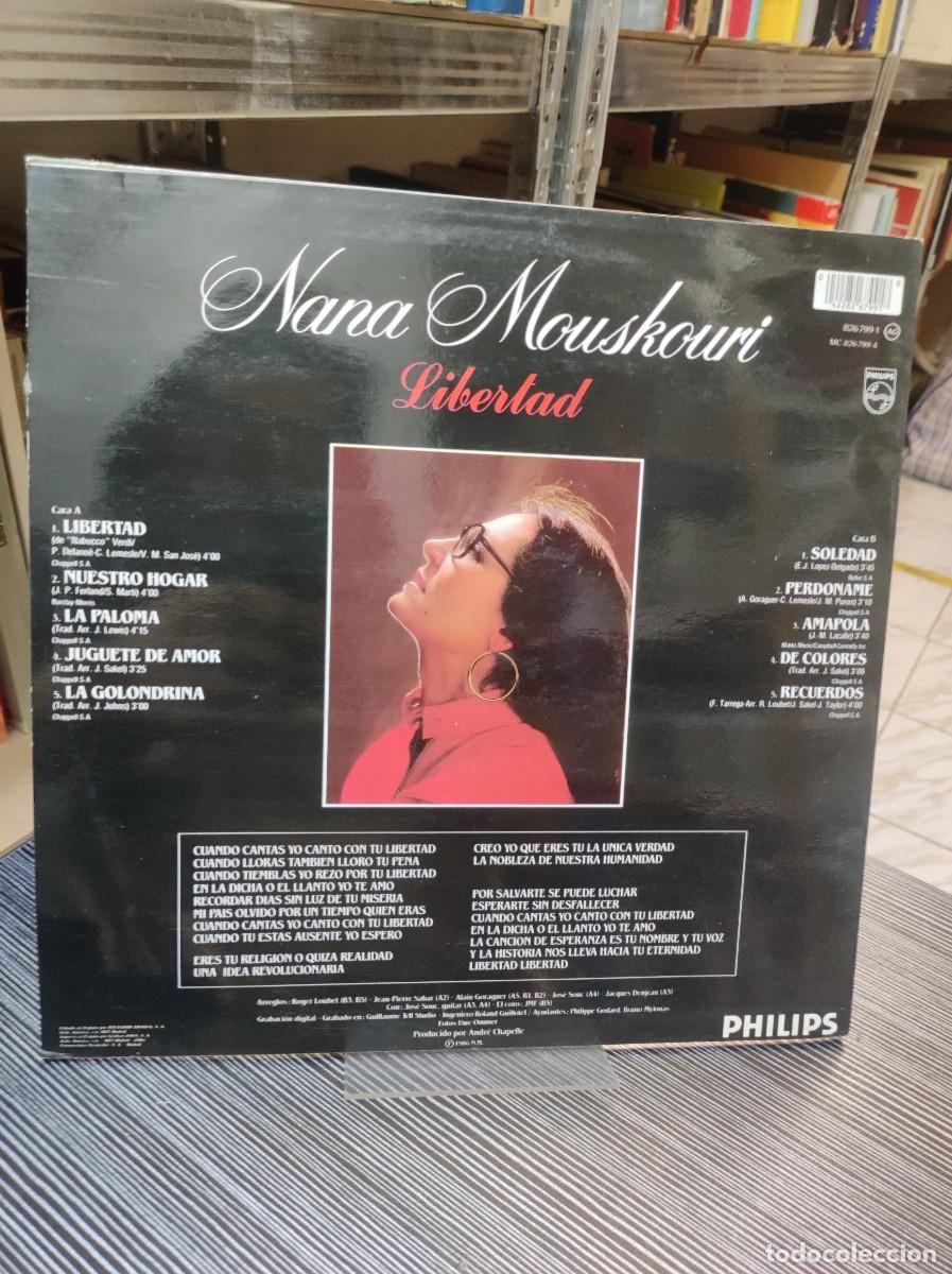 Discos de vinilo: Nana Mouskouri &ndash; Libertad En Espa&ntilde;ol - Foto 2