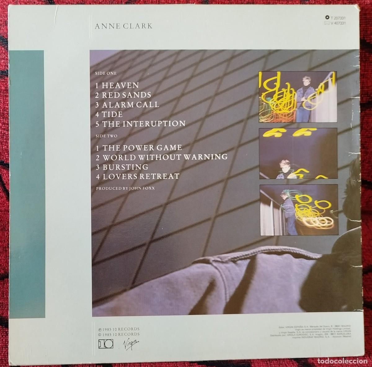 Discos de vinilo: ANNE CLARK ** Pressure Points ** VINILO LP 1985 - Foto 2