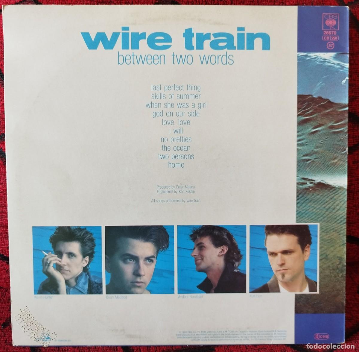 Discos de vinilo: WIRE TRAIN ** Between Two Words ** VINILO LP HOLANDA 1985 - Foto 4
