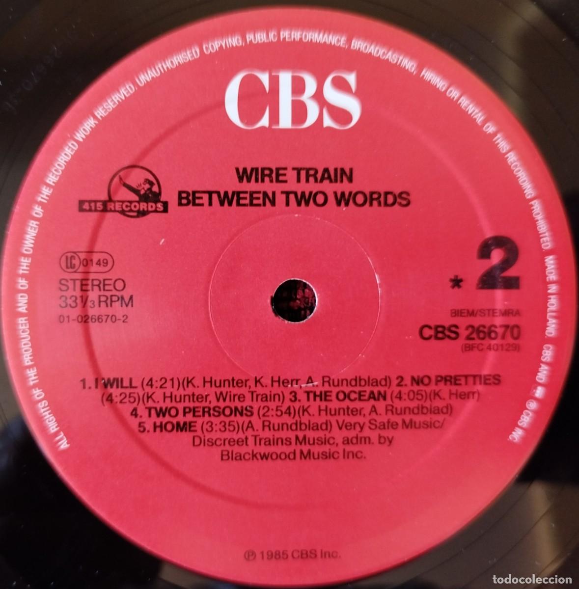 Discos de vinilo: WIRE TRAIN ** Between Two Words ** VINILO LP HOLANDA 1985 - Foto 6