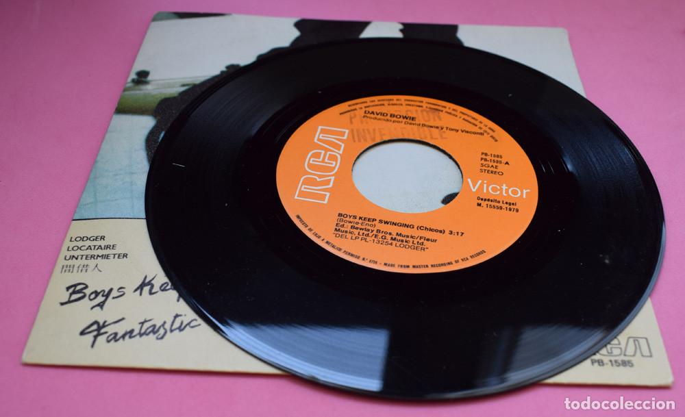 Discos de vinilo: DAVID BOWIE &lrm;&ndash; Boys Keep Swinging - SINGLE RCA 1979 - Foto 3