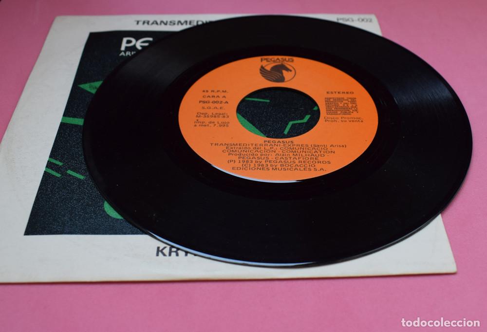 Discos de vinilo: Pegasus &ndash; Transmediterrani Express - SINGLE PROMO 1983 - Foto 3