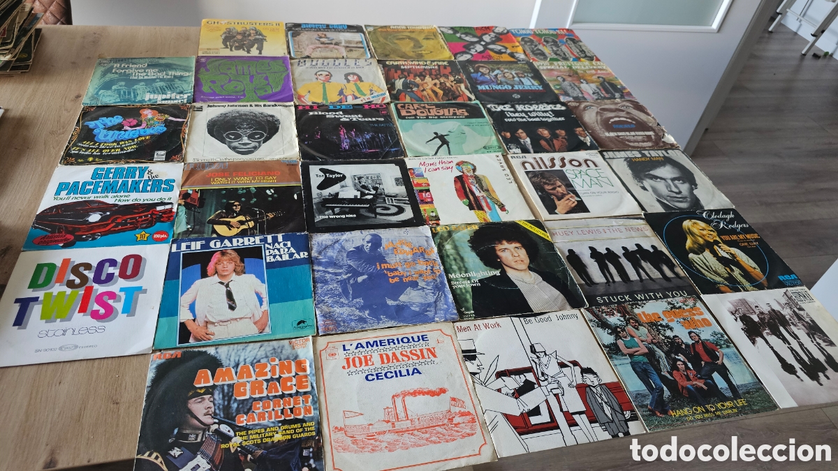 Discos de vinilo: 64 Singles Pop internacional varias d&eacute;cadas. - Foto 8