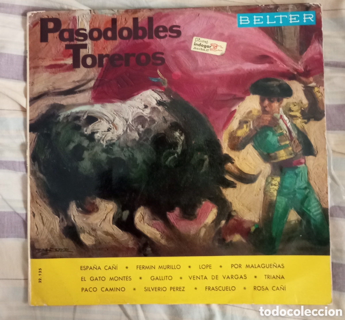 Discos de vinilo: Lp pasodobles toreros belter - Foto 1