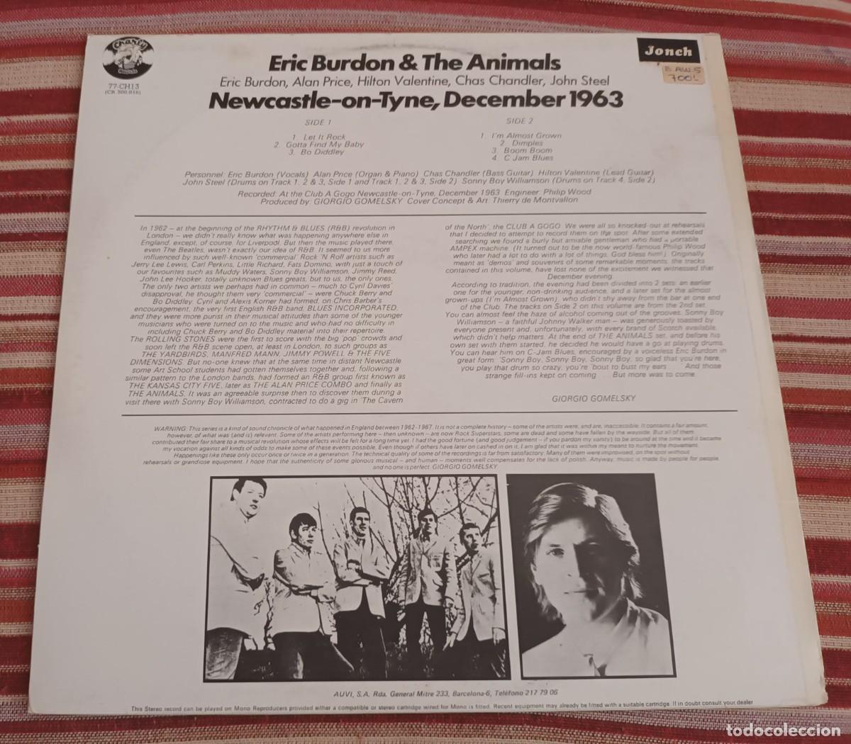 Discos de vinilo: ERIC BURDON & THE ANIMALS - LP - Foto 2