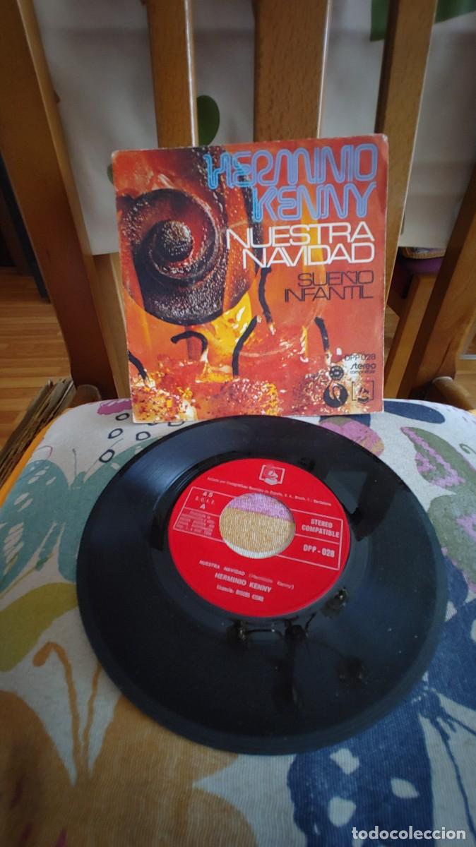 Discos de vinilo: HERMINIO KENNY-SINGLE NUESTRA NAVIDAD - Foto 1