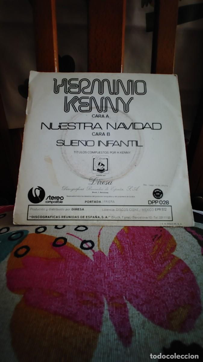Discos de vinilo: HERMINIO KENNY-SINGLE NUESTRA NAVIDAD - Foto 2