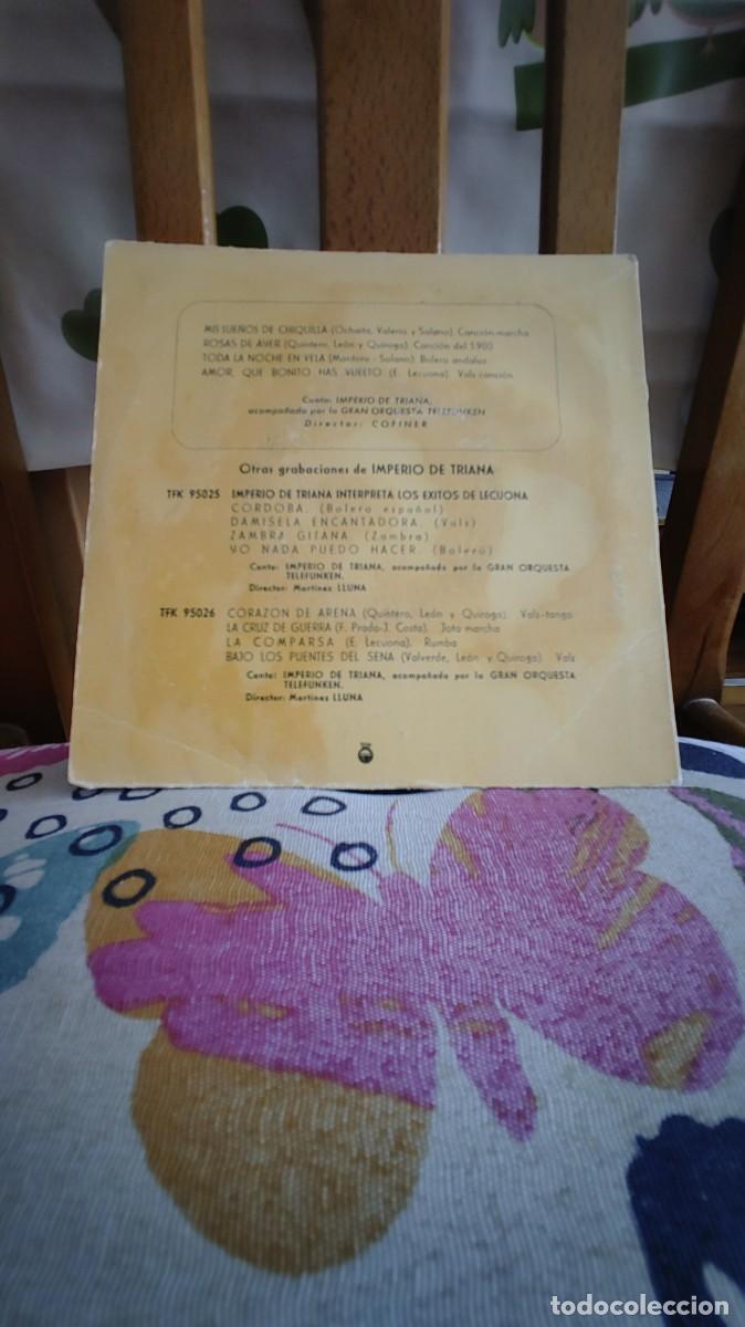 Discos de vinilo: IMPERIO DE TRIANA-EP MIS SUE&Ntilde;OS DE CHIQUILLA +3 - Foto 2