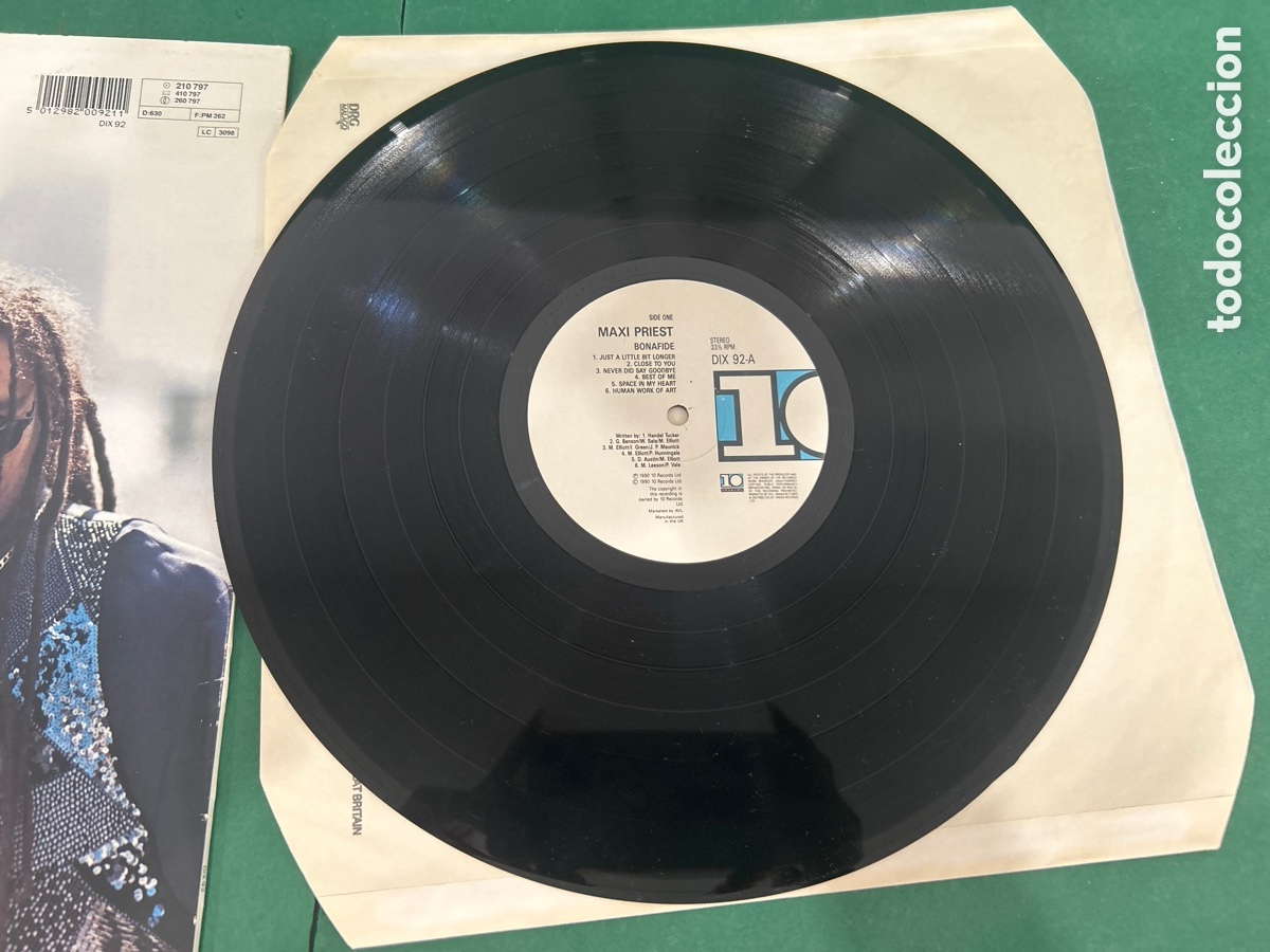 Discos de vinilo: BONAFIDE ( MAXI - PRIEST ) LP 1990 - Foto 4