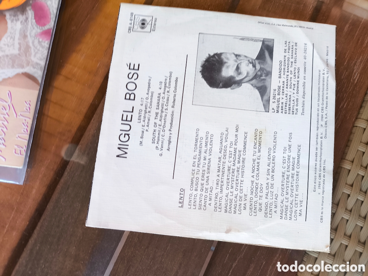 Discos de vinilo: Miguel Bos&eacute;.lento.M.n - Foto 2