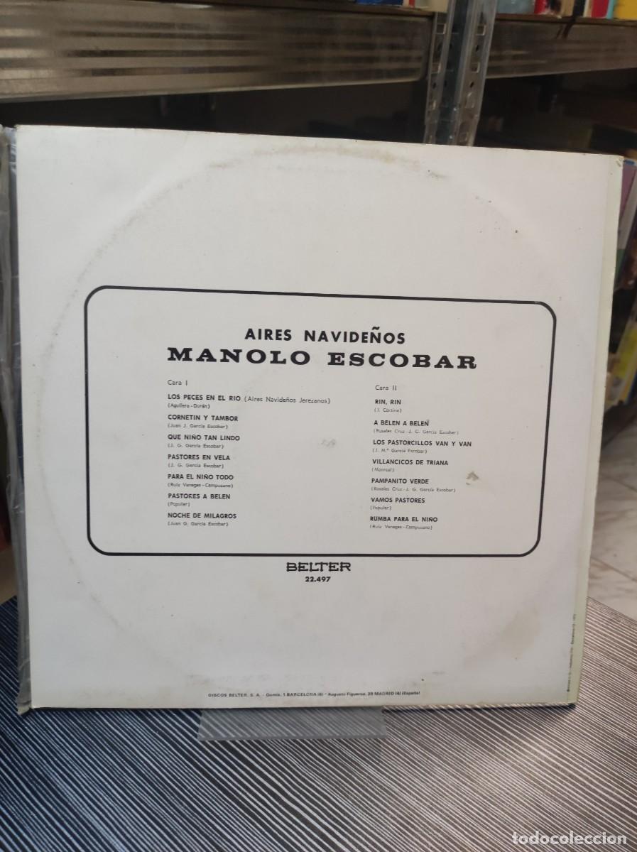 Discos de vinilo: Manolo Escobar &ndash; Aires Navide&ntilde;os - Foto 2