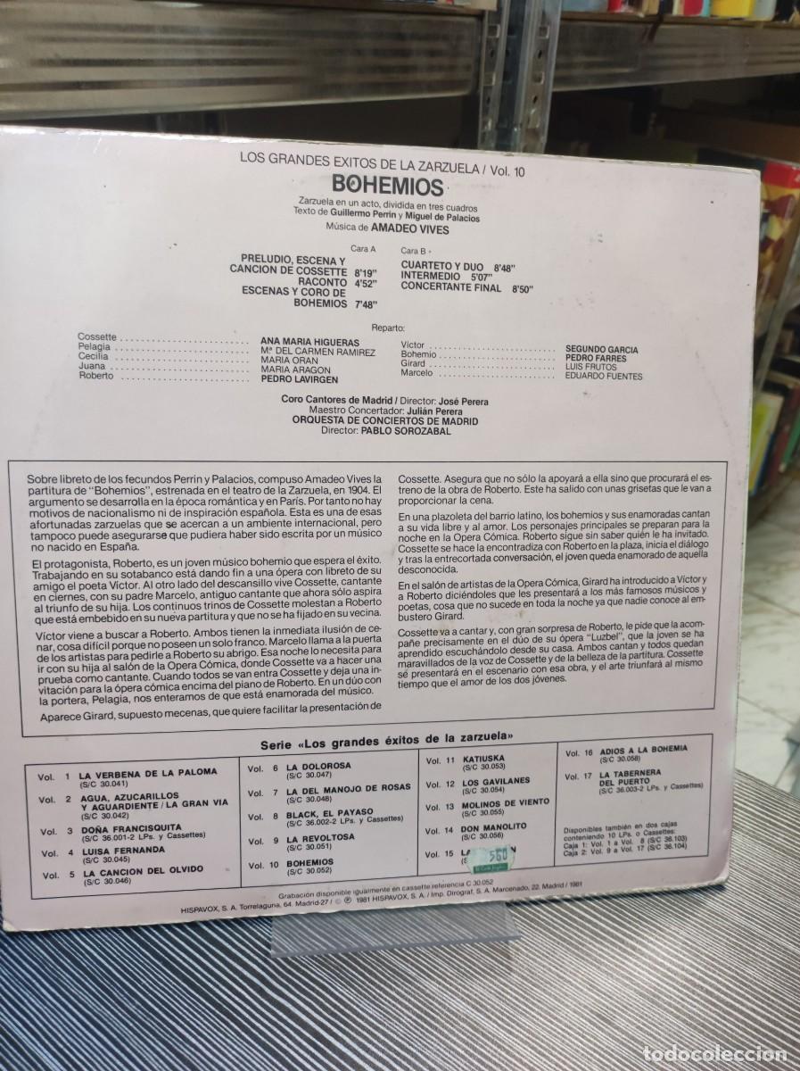 Discos de vinilo: AMADEO VIVES BOHEMIOS - Foto 2