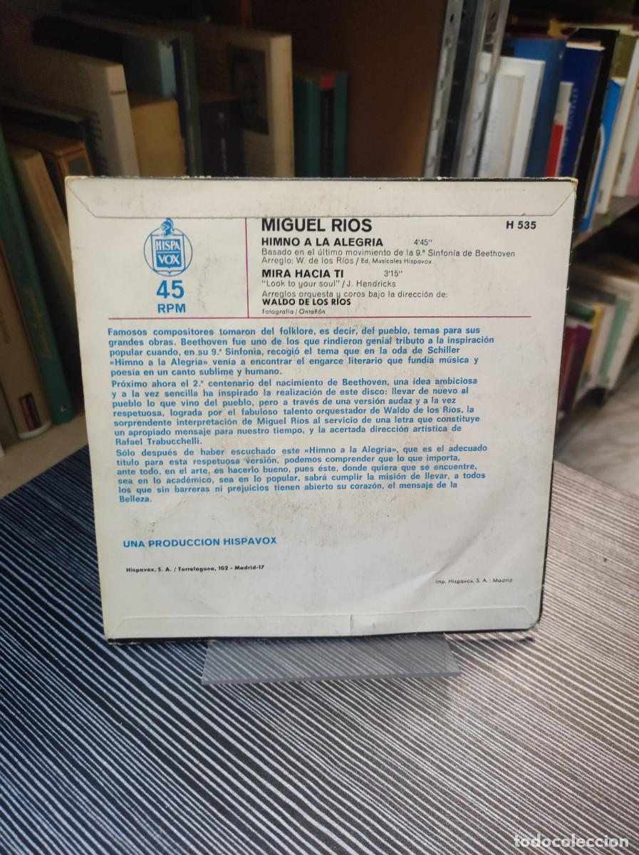 Discos de vinilo: Miguel Rios &ndash; Himno A La Alegria - Foto 2