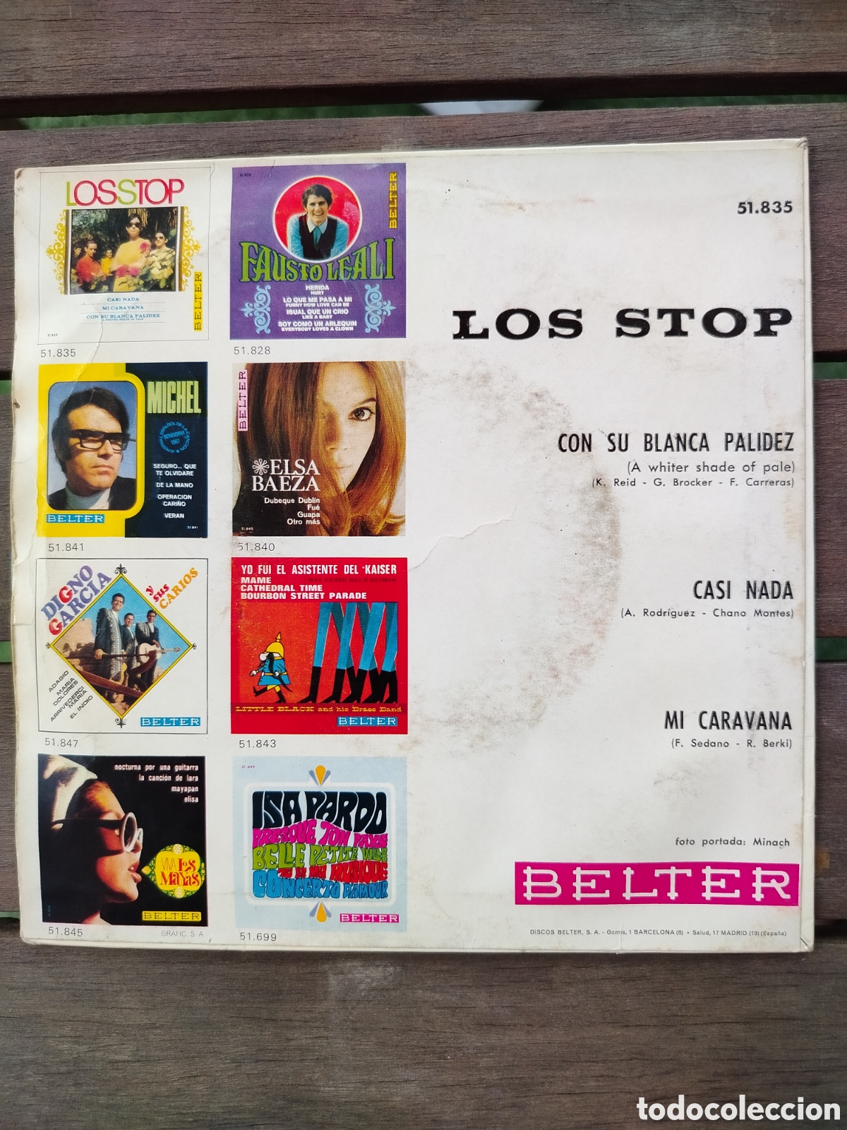 Discos de vinilo: Los Stop EP Mi Caravana - Foto 2