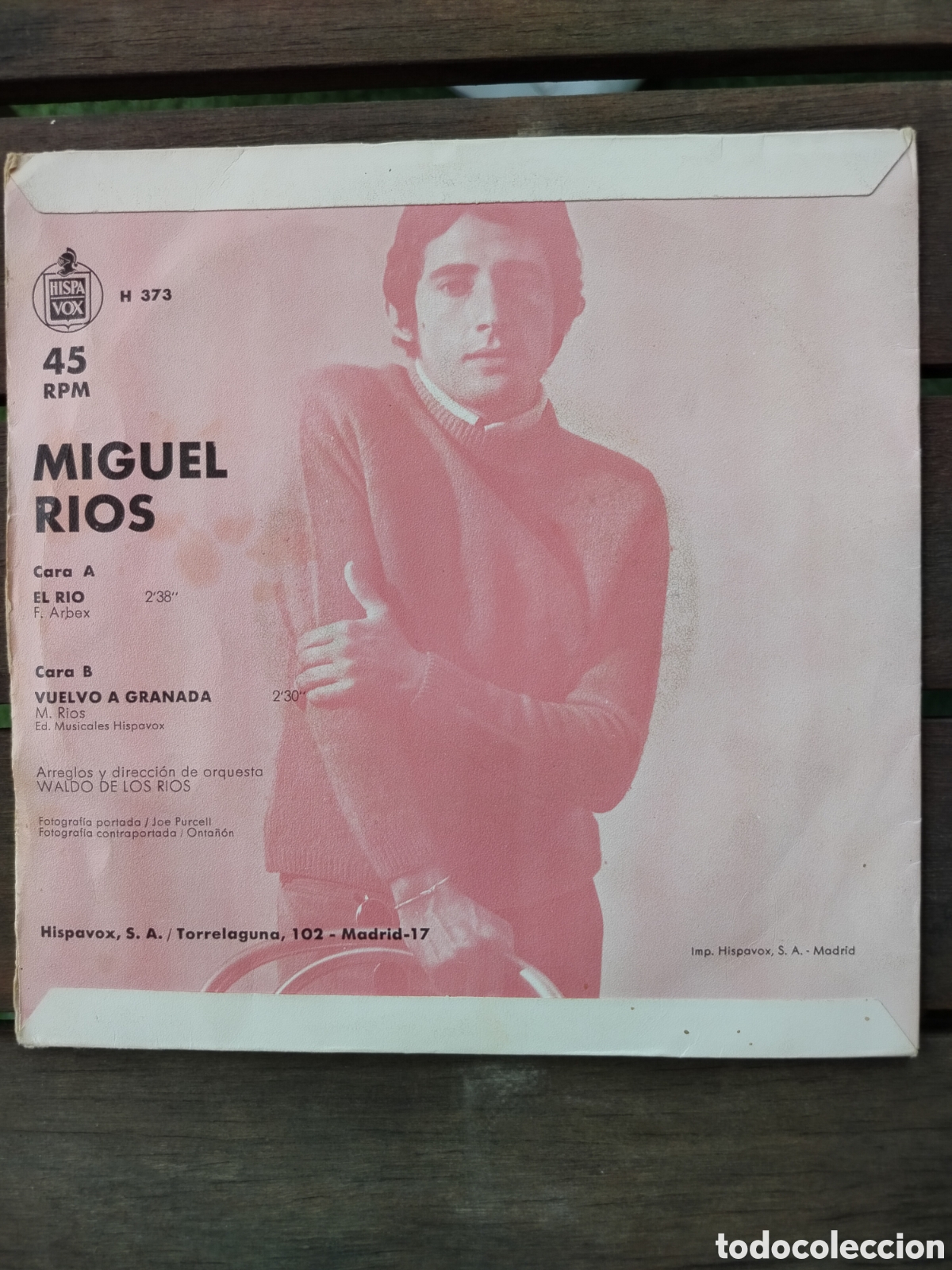 Discos de vinilo: Miguel Rios Single El R&iacute;o - Foto 2