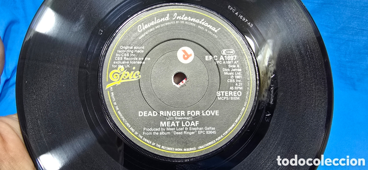 Discos de vinilo: MEAT LOAF . DEAD RINGER FOR LOVE - Foto 4