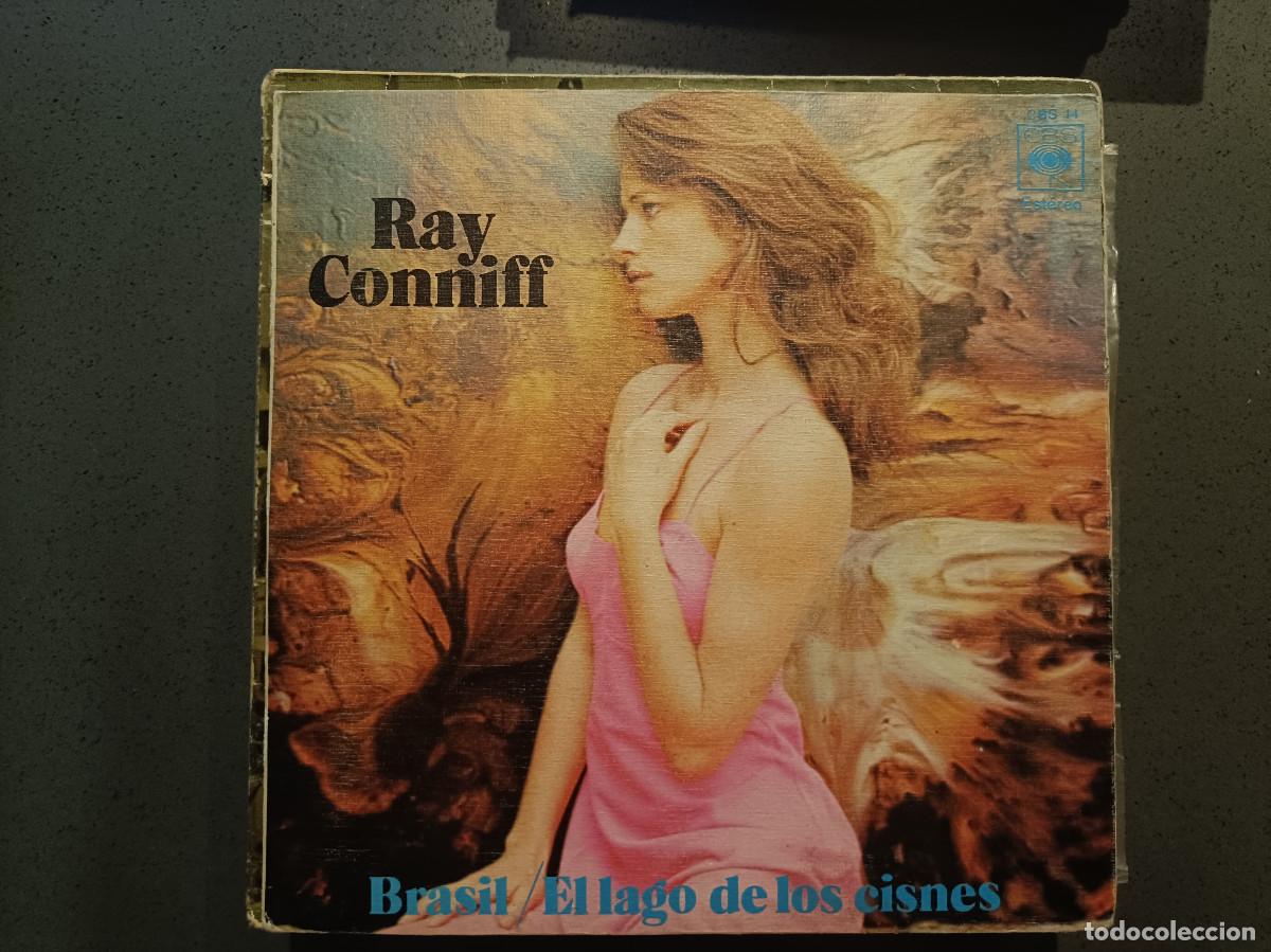 Discos de vinilo: Ray Conniff - Brasil / El lago de los cisnes - SIngle sello CBS 1973 - Foto 1