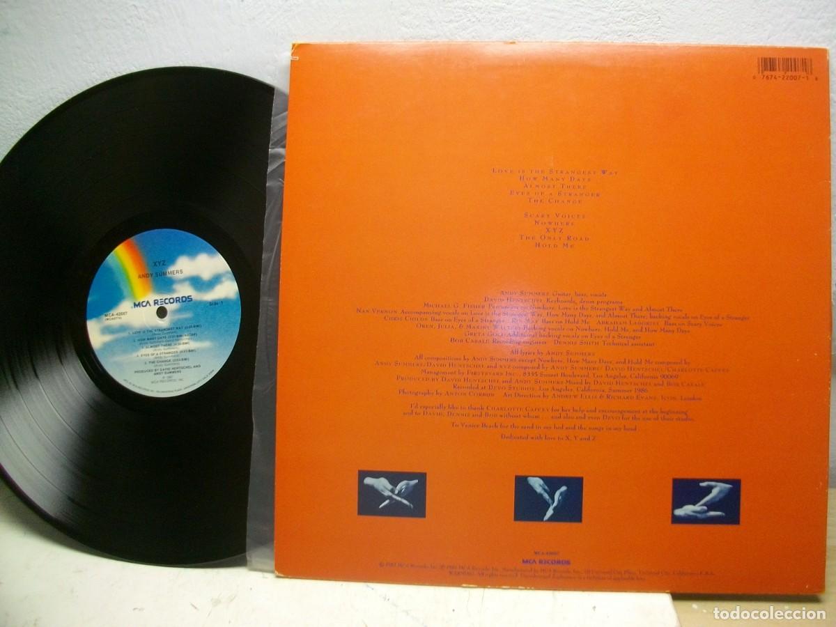 Discos de vinilo: Andy Summers Xyz (US 1987) LP - Foto 2