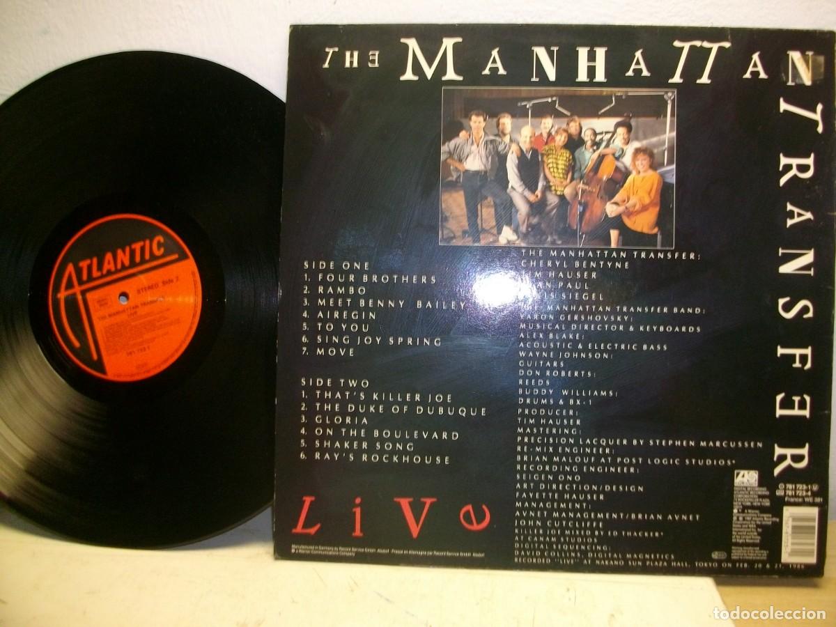 Discos de vinilo: The Manhattan Transfer - live LP - Foto 2