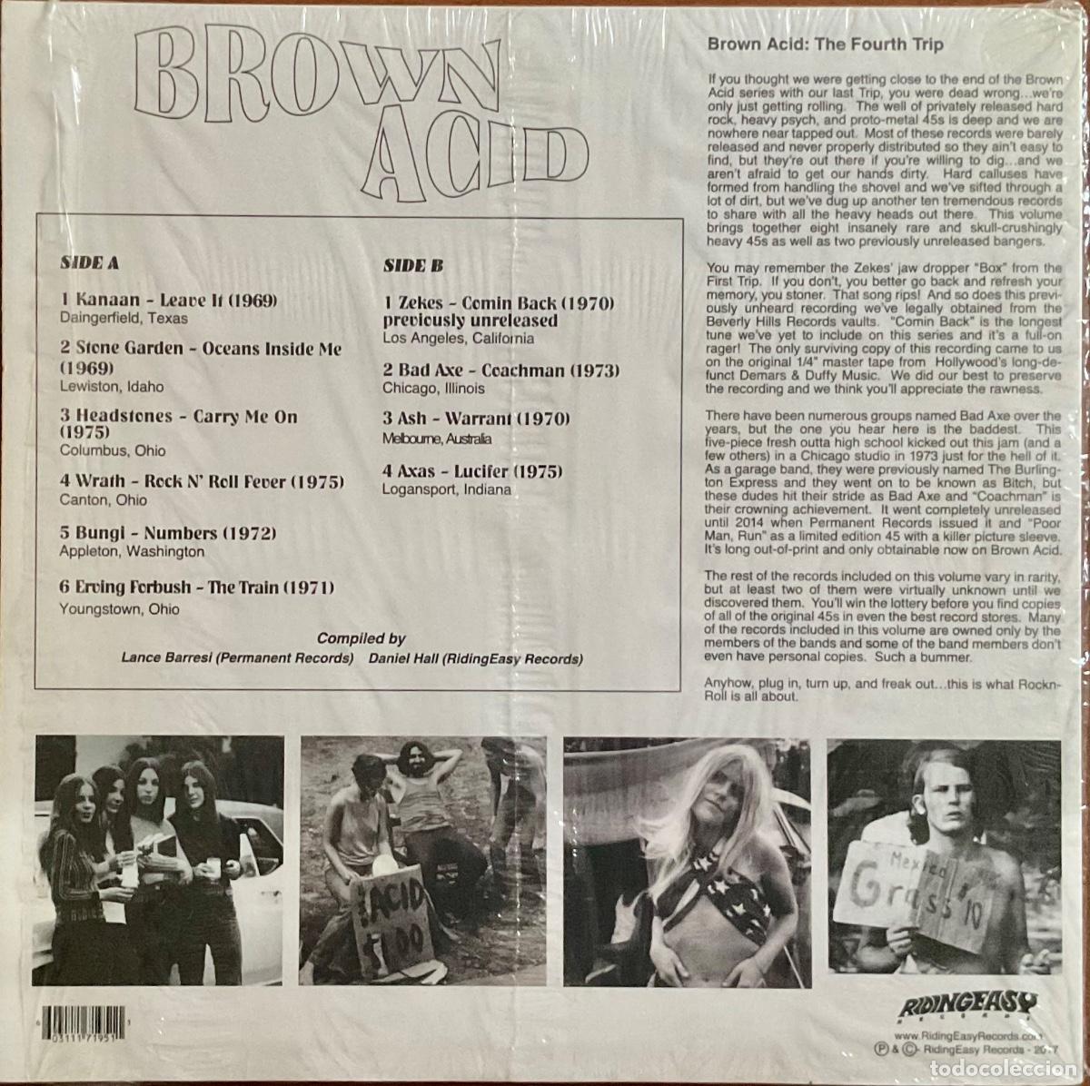 Discos de vinilo: BROWN ACID: THE FOURTH TRIP - VARIOS - Foto 2