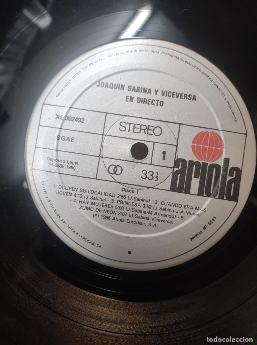 Discos de vinilo: Joaqu&iacute;n Sabina Y Viceversa &ndash; En Directo - Foto 1